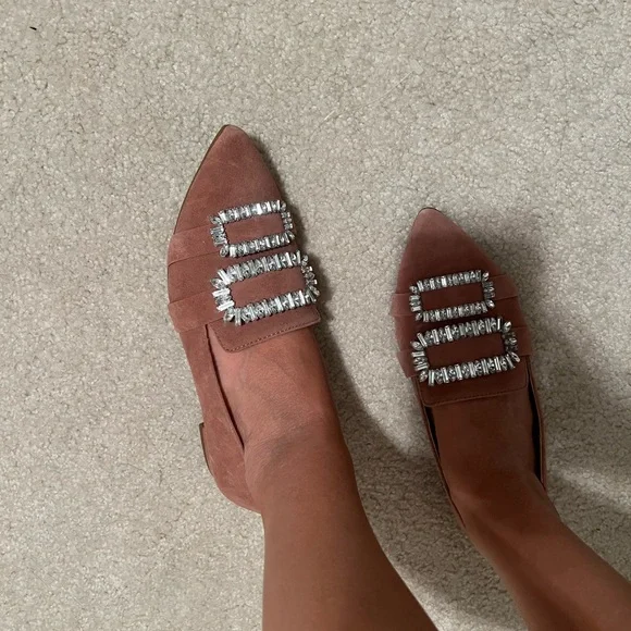 Rhinestone Mauve Flats - Picture 11 of 11